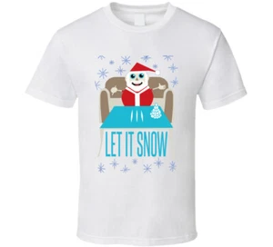 Walmart Let It Snow Snowman Ugly Sweater Parody Christmas Party T Shirt - Picture 1 of 1