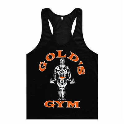 Top Stringer Vest Golds Gym Uomo Muscolo Joe Allenamento Bodybuilding Tank - Immagine 1 di 4