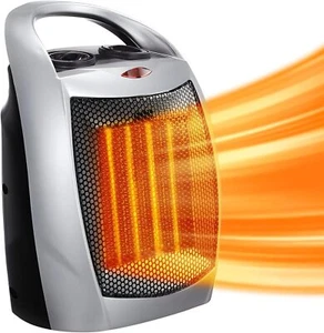Space Heater,Electric Portable Heater Fan for Indoor Use ETL Certified Ceramic - Picture 1 of 7