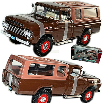Ford F-250 Pick-Up 1959 Braun Marrone 1:18 Road Signature 92317 - Immagine 1 di 4