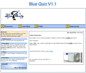 Blue Quiz V1.1 - PHP-Script - Bild 1 von 1