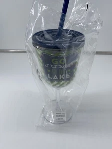 Divertida copa de vino de doble pared 13 oz colecciones inclinadas ""Go Jump In The Lake"" NUEVA - Imagen 1 de 5
