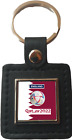 Qatar / England Football World Cup 2022 Leather Square Key Fob And Gift Bag