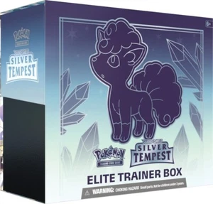 ESPADA Y ESCUDO POKEMON PLATA TEMPESTAD CAJA DE ENTRENAMIENTO ÉLITE TARJETAS DE EXPLOSIÓN - Imagen 1 de 2
