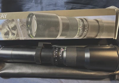 Quantaray 500mm F/8.0 / 1000mm F/16.0 Super Telephoto Lens With Preset Aperture  - Image 1 of 4