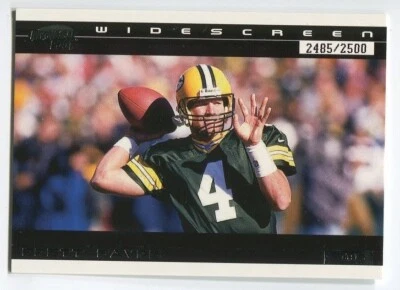 2001 Pacific Invincible Widescreen Packers Football Card #6 Brett Favre /2500 - Image 1 of 2