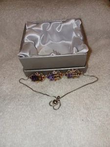 Bracelet Sterling 7.25" Bolo VYG & Platinum/Sterling AAA Anahi Ametrine (841) - Picture 1 of 18