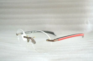 NEW AUTHENTIC MORGENTHAL FREDERICS BLACKHAWK2 CPR/RED-GRY EYEGLASSES - Picture 1 of 6