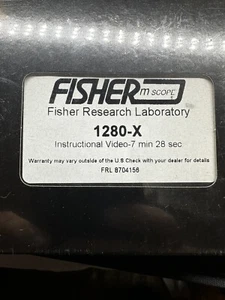 New Fisher 1280-X Instructional Video - 7 min , 28 sec. VHS Tape, NIB Sealed - Picture 1 of 5
