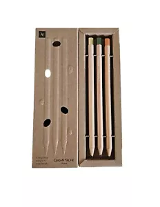 Set of 3 Caran d’Ache Geneve Nespresso Pencils in Cedar Wood Swiss Made NEW - Picture 1 of 2