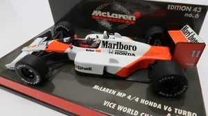 McLaren Collection No 6 MP 4/4 Honda Marlboro Alain Prost 1988 1:43 Minichamps - Imagen 1 de 6