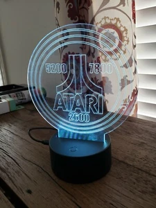 Atari 2600 5200 7800 Lighted LED Sign Lamp Display with remote (show it off) - Picture 1 of 11