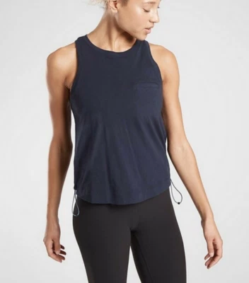 ATHA женщин темно-синий без рукавов ворота органический ежедневно банджи Майка Sz XXS - Изображение 1 из 4