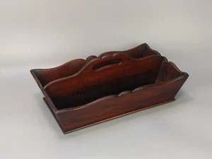 Bandeja de carrito de cubiertos de caoba antigua c.1830 - Imagen 1 de 10