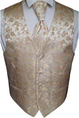 Beytnur Hochzeitsweste Plastron Einstecktuch, Krawatte Nr 16.4 Gr.44-62 & 90-114