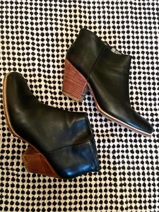 Rachel Comey Ankle Boots Mars Women's 8 Black Heels Slip On Booties Leather - Picture 1 of 12
