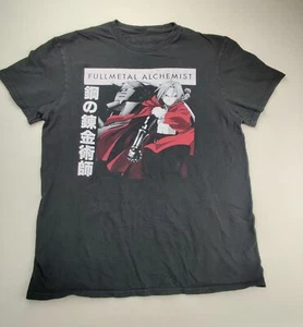 Camiseta Full Metal Alchemist Adolescente Grande Negra con Gráficos Manga Corta - Imagen 1 de 9