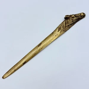 Antique Horse Head Letter Envelope Opener Cast Bronze - Solid - Picture 1 of 6