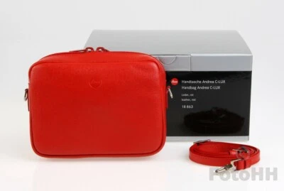 LEICA HANDBAG "ANDREA" C-LUX IN LEATHER RED / LEICA NUMBER : 18863 // NICE PRICE - Image 1 of 4