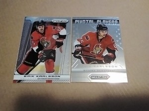 Erik Karlsson 2013/14 Panini Prizm Lot - Base & Pivotal Players