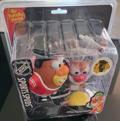 SPORTS SPUDS NHL MR POTATO HEAD FIGURINE CHICAGO BLACKHAWKS HASBRO 2009 NEW Cover