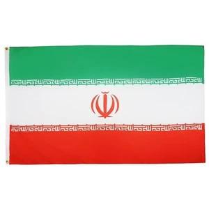 Iran Flagge-groß 5x8 Fuß, 100D Polyester Iranisch, großes Banner mit zwei Ösen - Bild 1 von 6