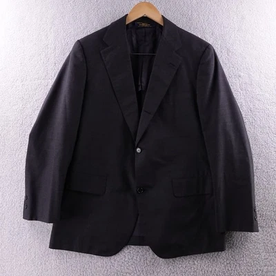 Brooks Brothers Makers Brooks Blend Suit Jacket Men's 41R Dark Gray Wool Blend - Image 1 of 4