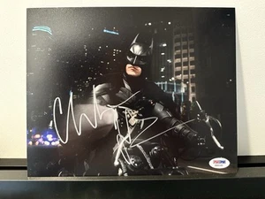 CHRISTIAN BALE SIGNED BATMAN PHOTO 8X10 THE DARK KNIGHT AUTOGRAPH PSA DNA COA 5 - Picture 1 of 3