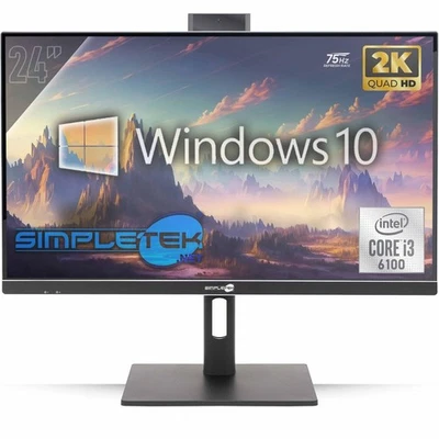 All IN One 24 " 2K 75HZ i3 6° Gen Win 10 RAM 16GB SSD 480GB Gpu GT710 2GB Gaming - Image 1 of 4
