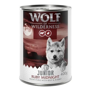 Wolf of Wilderness Junior - mit frischem rotem Fleisch 12 x 400 g - Bild 1 von 6