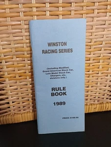 NASCAR Winston Racing Series Rule Book 1989 ***RARE*** - Picture 1 of 9