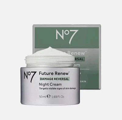 Damage Reversal Night Cream Facial Firming Cream No7 FUTURE RENEW 50ml - Image 1 of 4