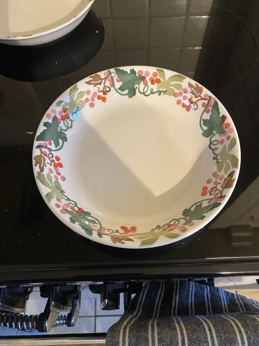 Bloomingville Emma Ceramic Pasta Bowls Set Of 2 – Handmade Stoneware In Green & Red, 7.5” Diameter, Dishwasher & Microwave Safe