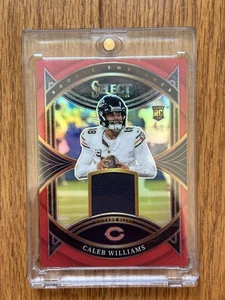 Muestras de novato Panini Select 2024 Caleb Williams #RS-CWS Red Prizm (RC) - Imagen 1 de 2