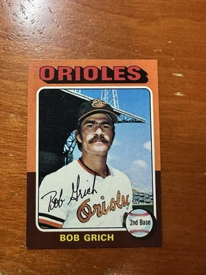 (B) 1975 Topps #225 Bob Grich NM - Image 1 of 2
