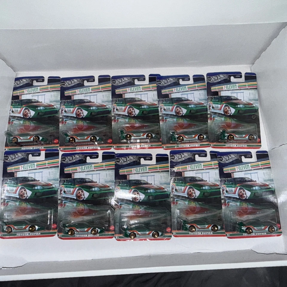 2025 HOT WHEELS СЕРЕБРЯНАЯ СЕРИЯ TOYOTA SUPRA 7-ELEVEN ЛОТ ИЗ 10 **НОВЫЙ** - Изображение 1 из 4