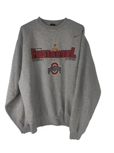 Felpa girocollo uomo vintage Nike 2003 Fiesta Bowl grigia L - Foto 1 di 4