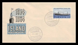 Iceland 1964 FDC, Gullfoss. Lot # 12. - Picture 1 of 2