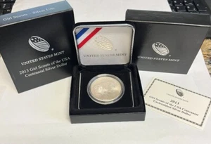 2013 Girl Scouts Centennial Commemorative Silver Dollar Uncirculated - Picture 1 of 4