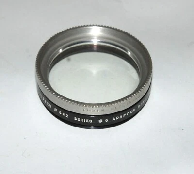 VINTAGE TIFFEN #642 SERIES 6 LENS FILTER ADAPTER RING WITH SKYLIGHT FILTER - Image 1 of 2