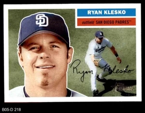 2005 Topps Heritage #218 Ryan Klesko Padres 8 - NM/MT - Picture 1 of 2