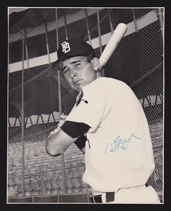 Russell Rusty Riley 1966 firmado 7-5/8 x 9-5/8 foto instantánea autógrafo certificado de autenticidad #1 - Imagen 1 de 1