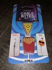Cable Bytes Pizza/Fries Shaped 2 Pack Accessory Phone Cable Cord Cable Bites