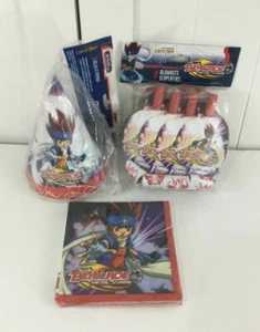 BEYBLADE Metal Fusion PARTY SUPPLY LOT - 8 Hats, 8 Blowouts & 16 Napkins NEW - Picture 1 of 9
