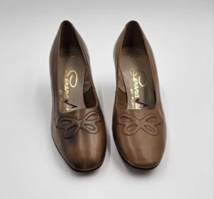 Serenades by Florsheim braune Absätze Damen Größe 5 Vintage W2551 - Bild 1 von 4