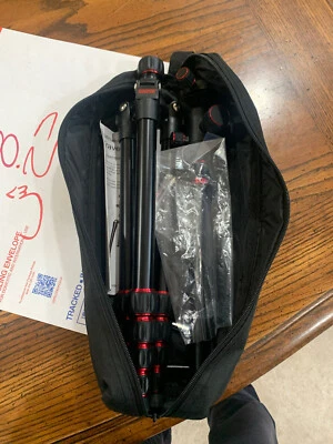 Sunpak 620601BB Travellite Pro Reverse Folding 63" Tripod - Black With Red... - Image 1 of 4