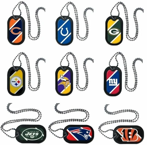 Necklace NEW Official NFL 28" Adjustable Dog Tag Color Men / Women CHOOSE TEAM Cover