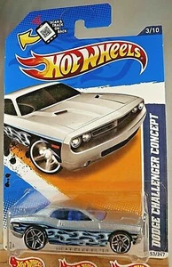 2012 Hot Wheels Kmart Excl #153 Heat Fleet 3/10 DODGE CHALLENGER CONCEPT Silver - Picture 1 of 4