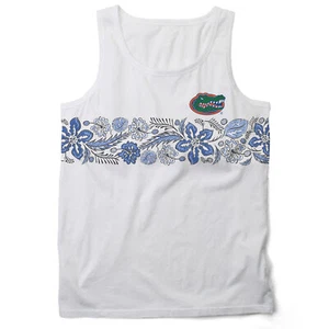 Wes and Willy Mens College Floral Tank Top Teams A-M - Picture 1 of 33