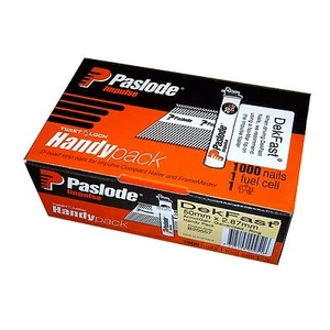 Paslode DEKFAST IMPULSE NAILS 50x2.87mm 1000Pcs+Fuel Cell, Galvanised Ring Shank - Picture 1 of 1